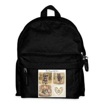 Sable German Shepherd Dog Mom Gift Shirt - Kids' Backpack - black - Front
