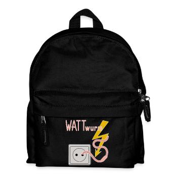 Lugworm Ambiguous Joke Dad Humor Gift Idea - Kids' Backpack - black - Front