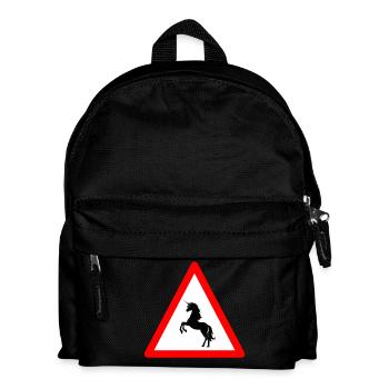 Attention aux licornes à venir - Sac à dos Enfant - noir - Devant