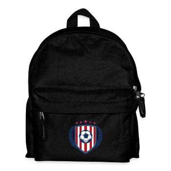 Star Stripe Football Shield - Kids' Backpack - black - Front
