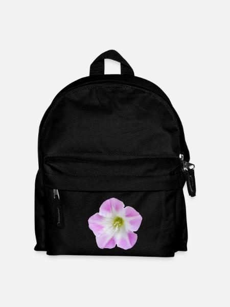 Pink_Field_Bindweed_Morning_Glory_Flower - Kids' Backpack - black