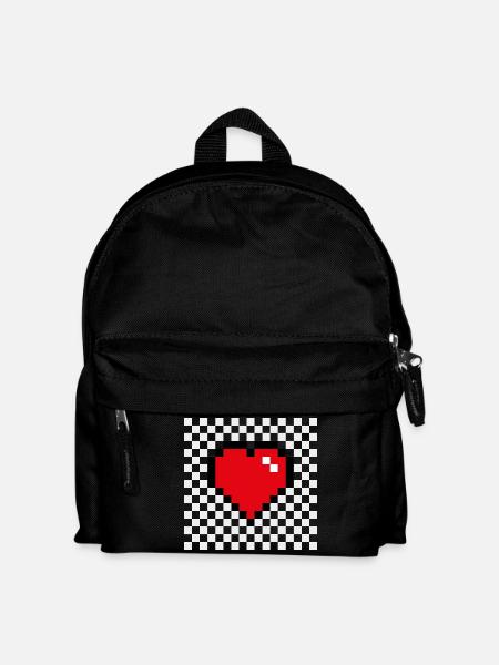 2 heart - Kinder Rucksack - Schwarz