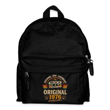 Original 1976 Vintage Vintage Retro Birthday - Kids' Backpack - black - Front