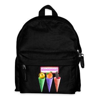 Neon Cream Trio Mashup - Kids' Backpack - black - Front