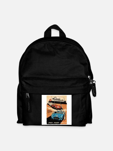 Motorsport  - Kinder Rucksack - Schwarz