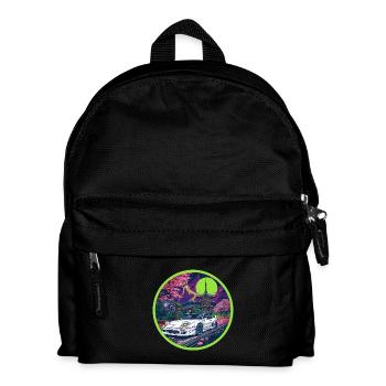 Donnerpagode — Supersportwagen trifft auf das alte Japan - Kinder Rucksack - Schwarz - Vorne