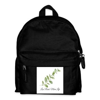 Less Rush More Life Botanical Design - Kids' Backpack - black - Front