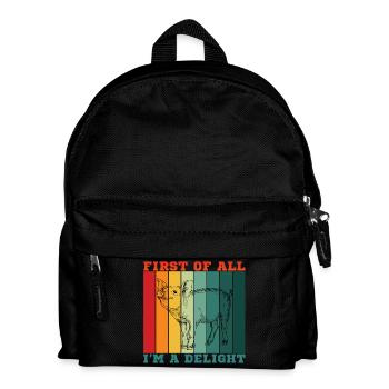 Zunächst einmal bin ich eine Freude - Kinder Rucksack - Schwarz - Vorne