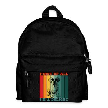 Zunächst einmal bin ich eine Freude - Kinder Rucksack - Schwarz - Vorne