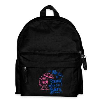 Everyone Beach Me Office Doodle - Kids' Backpack - black - Front
