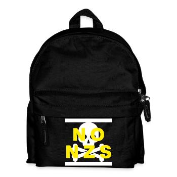 NO NZS, NEVER AGAIN, ANTI-FASCISM, NO AFD YELLOW - Kids' Backpack - black - Front