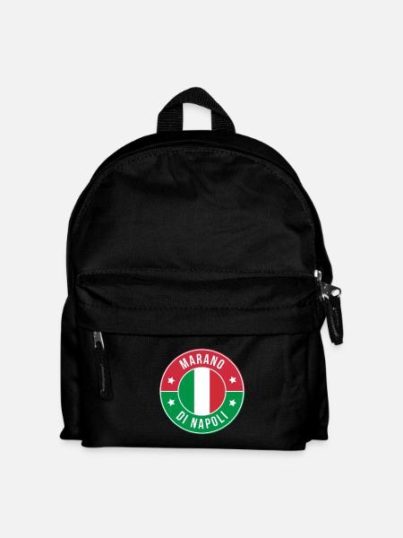 Marano di Napoli Round Emblem - Kids' Backpack - black