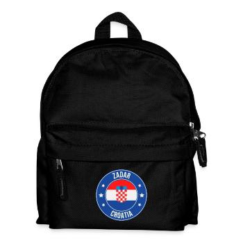 Zadar Croatia Crest Circle - Kids' Backpack - black - Front