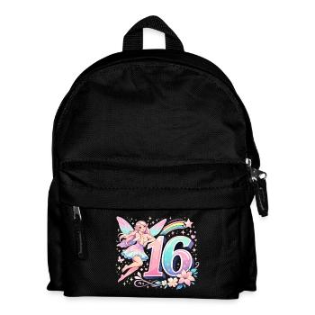 16th Birthday Elf – Pastel Graphic Design - Kids' Backpack - black - Front