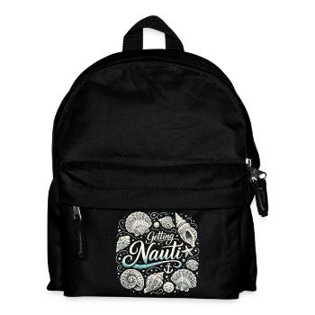 Bachelor Party Women's Shirt Maritime - Getting Nauti Shell - Kids' Backpack - black - Front