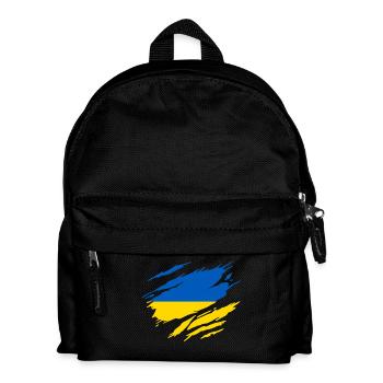 Ukraine Ukrainian flag - Kids' Backpack - black - Front