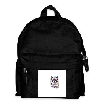 Ragdoll Mom Cat Love - Kids' Backpack - black - Front