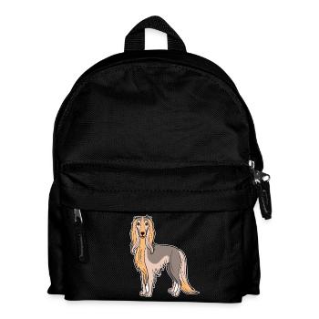 Afghan Hound (comic) - Kids' Backpack - black - Front