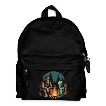 Randonnée - Aventure en plein air - Bigfoot et Alien - Sac à dos Enfant - noir - Devant