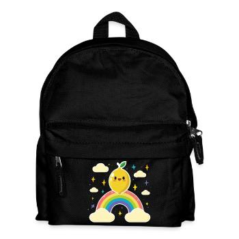 Kawaii Citron Arc-en-ciel - Sac à dos Enfant - noir - Devant