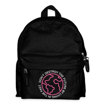 NE DÉTRUIS PAS LE ROSE DU FUTUR - Sac à dos Enfant - noir - Devant