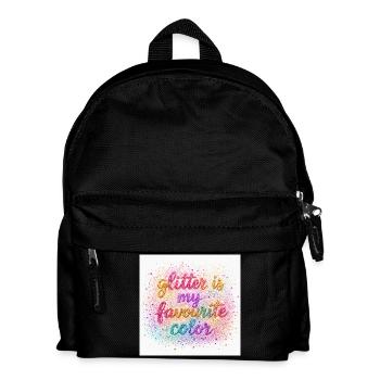 Les paillettes sont ma couleur préférée - Sac à dos Enfant - noir - Devant