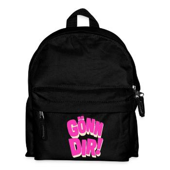 Gönn Dir! - Kinder Rucksack - Schwarz - Vorne
