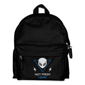 Alien UFO Sci Fi Outsider - Kids' Backpack - black - Front