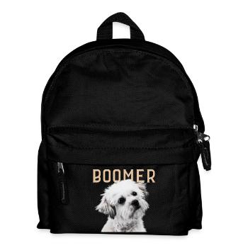 Boomer Dog Vintage - Kinder Rucksack - Schwarz - Vorne