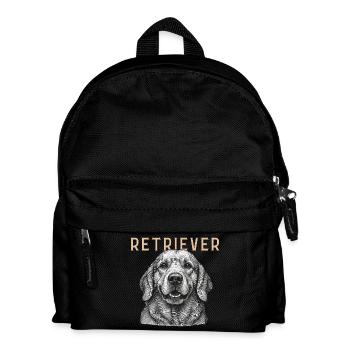 Retriever Dog Vintage - Kinder Rucksack - Schwarz - Vorne