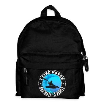 I LIKE KAYAK AND MAYBE 3 PEOPLE  - Kids' Backpack - black - Front