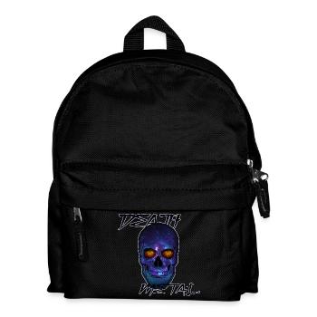 Kosmischer Death Metal Totenschädel - Kinder Rucksack - Schwarz - Vorne