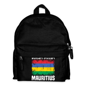 Mauritius Coordinates - Kids' Backpack - black - Front