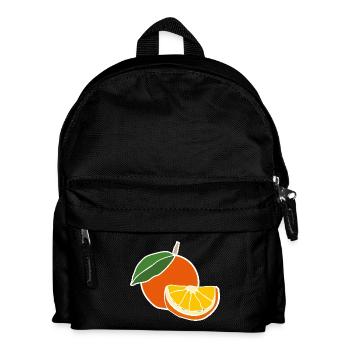 Fresh Orange – Fruity Pop Illustration - Kids' Backpack - black - Front