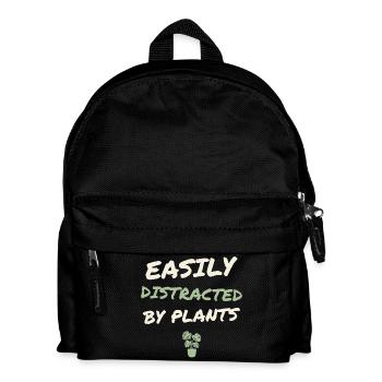 Easily Distracted By Plants - Kids' Backpack - black - Front