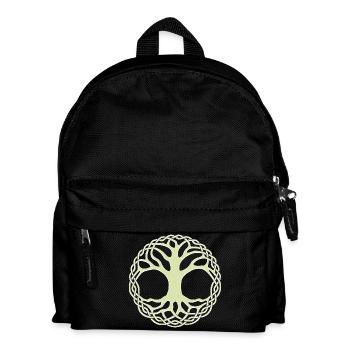 Tree of Life Celtic Knot Circle - Kids' Backpack - black - Front