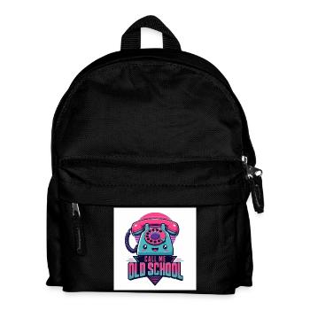 Call Me Old School - Kids' Backpack - black - Front