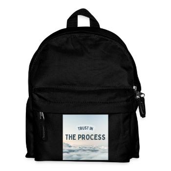 Trust In The Process Inspirational Quote Design - Kids' Backpack - black - Front