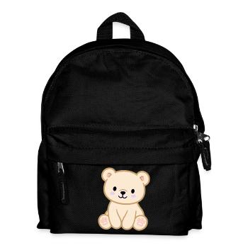 Colourful teddy bear for children - Kids' Backpack - black - Front