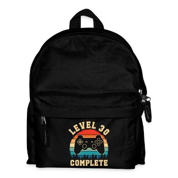 Level 30 complete – 30th anniversary gift - Kids' Backpack - black - Front