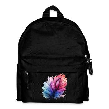 Prismatic Feather Gradient - Kids' Backpack - black - Front