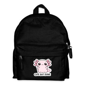 Pink Chibi Dragon Saying - Kids' Backpack - black - Front