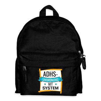 ADHS – Unordnung mit System - Kinder Rucksack - Schwarz - Vorne