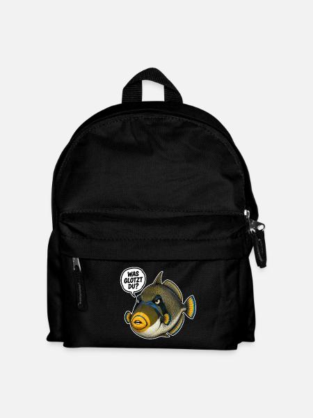 Was glotzt Du? - Kinder Rucksack - Schwarz