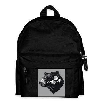 Grizzly Wildnis - Kinder Rucksack - Schwarz - Vorne