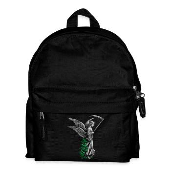 Engel Statue mit Sense und Efeu - Kinder Rucksack - Schwarz - Vorne