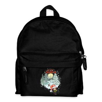 Merry Christmas mit Glücki & Bambi - Kinder Rucksack - Schwarz - Vorne