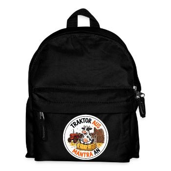 Traktor aus Mantra an Bauer Meditation T-Shirt - Kinder Rucksack - Schwarz - Vorne