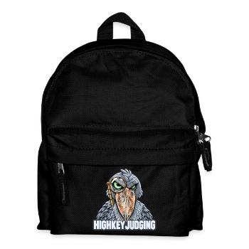 Schuhschnabel mit Brille – Highkey-Bewertung - Kinder Rucksack - Schwarz - Vorne