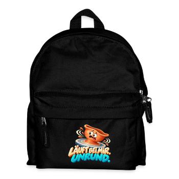Läuft bei mir Unrund - Kinder Rucksack - Schwarz - Vorne